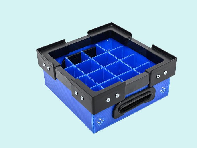 Corrugated PP sheet tunover box-3