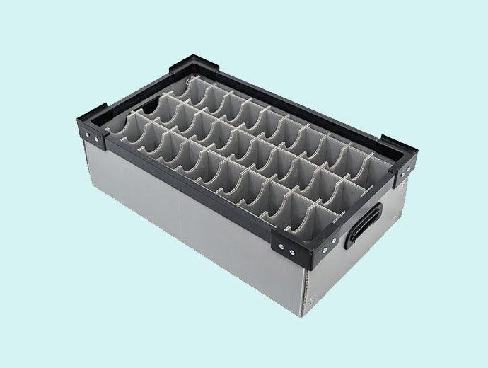 Corrugated plastic sheet separate frame box