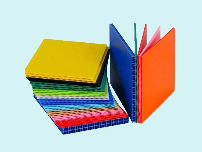 Corrugated plastic sheet  partition -1